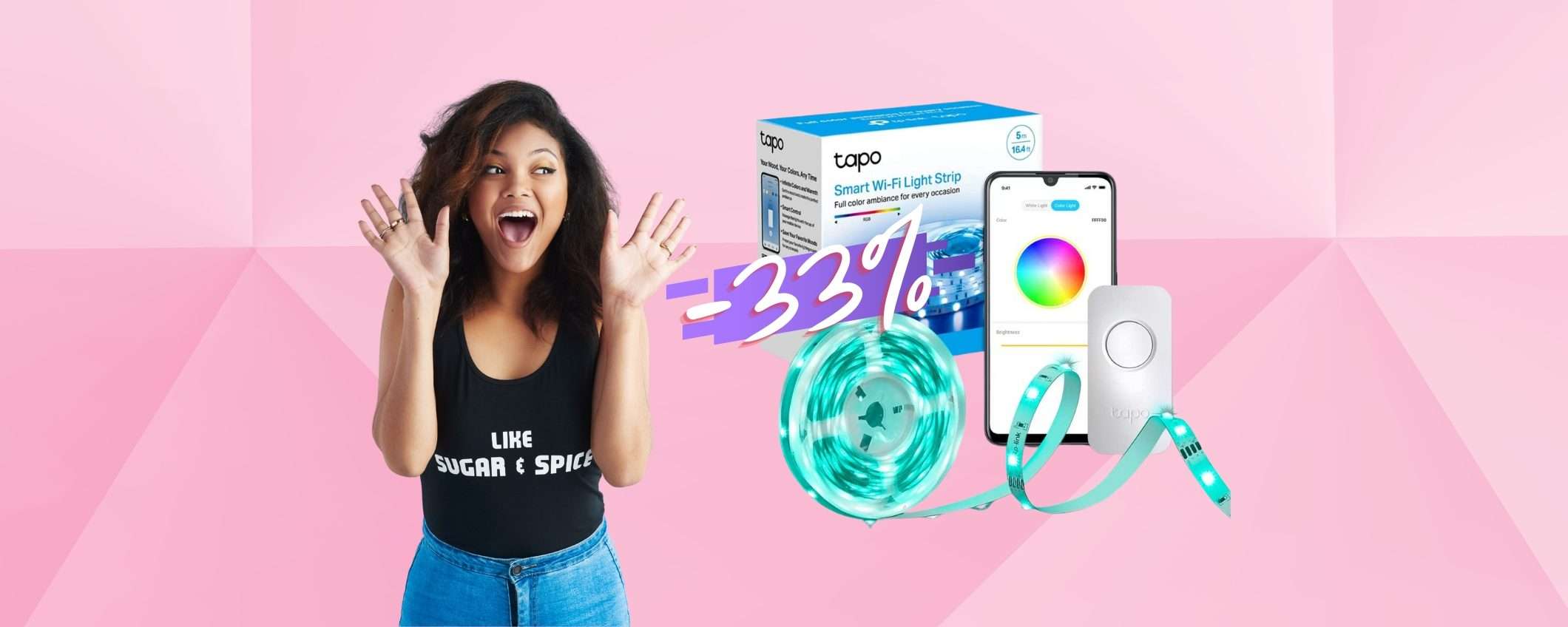 TP-Link Tapo L900-5: la striscia LED smart con 16 milioni di colori (-33%) TP-Link Tapo L900-5: la striscia LED smart con 16 milioni di colori (-33%)
