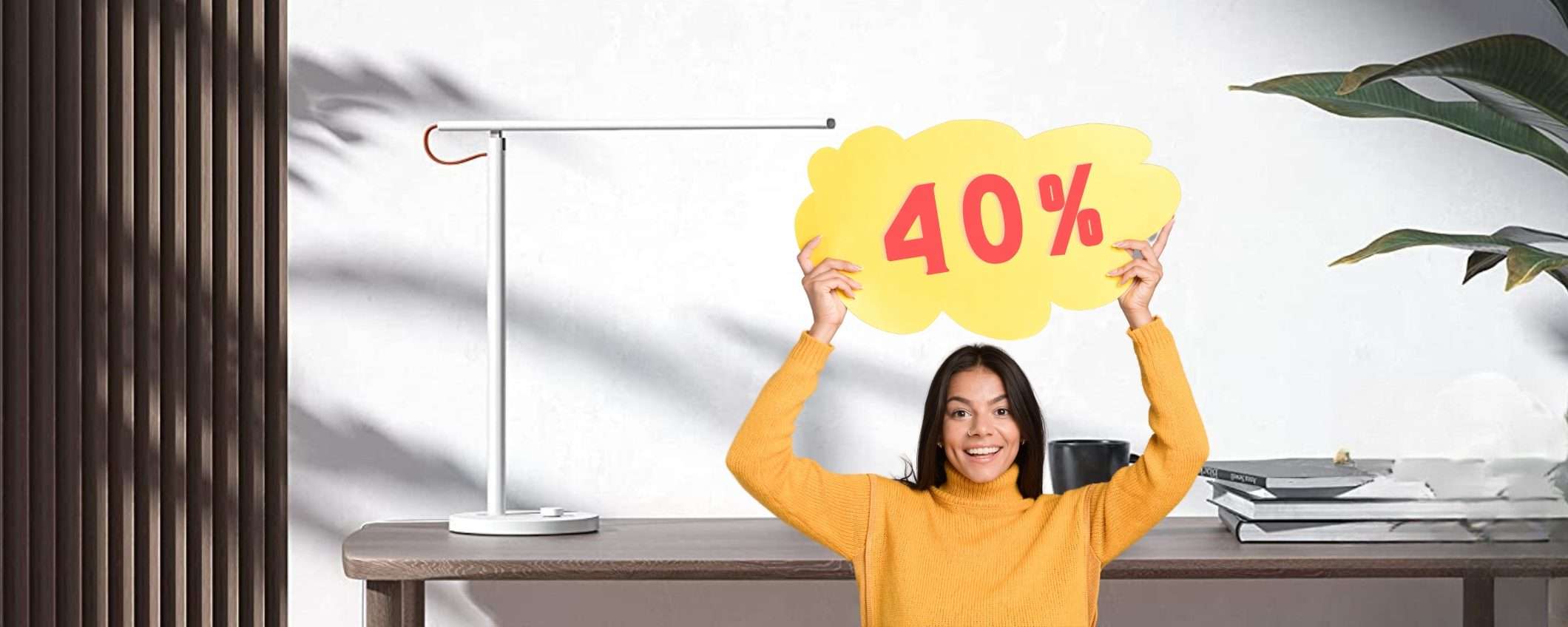 Xiaomi Desk Lamp 1S: lampada smart controllabile da remoto al 40% Xiaomi Desk Lamp 1S: lampada smart controllabile da remoto al 40%