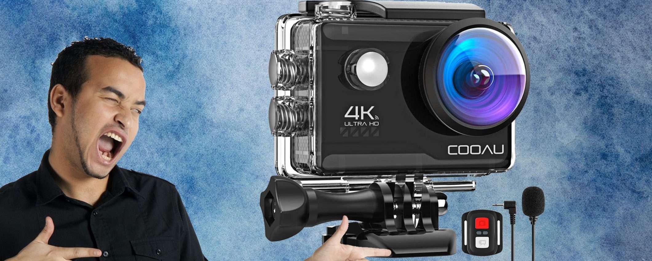 Action Cam HD 4K impermeabile: tua a soli € 50,99 su Amazon (-15%) Action Cam HD 4K impermeabile: tua a soli € 50,99 su Amazon (-15%)