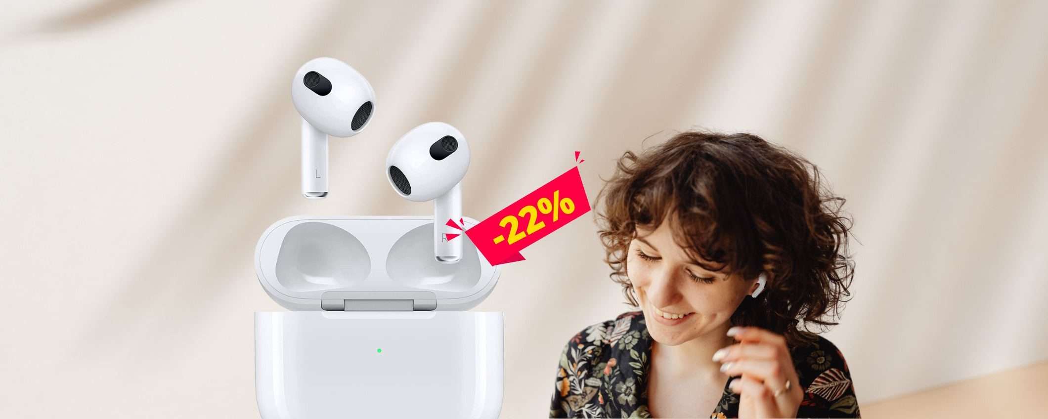 Apple AirPods (terza generazione): sorpresa Amazon al minimo storico Apple AirPods (terza generazione): sorpresa Amazon al minimo storico