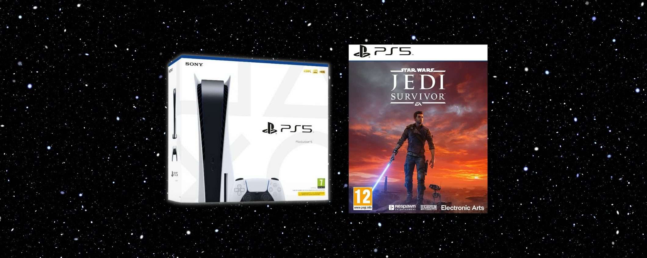 PlayStation 5 in bundle con Star Wars Jedi Survivor: prezzo STELLARE su Amazon PlayStation 5 in bundle con Star Wars Jedi Survivor: prezzo STELLARE su Amazon
