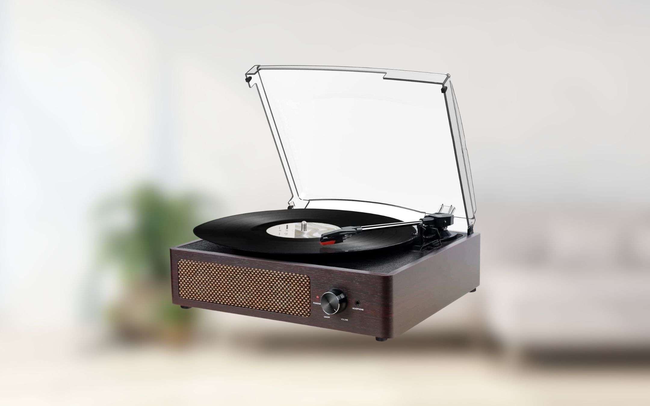 Giradischi Boytone BT-24DJM Bluetooth - Stile Classico Legno Ciliegio - AM/FM - Aperto Mai Usato