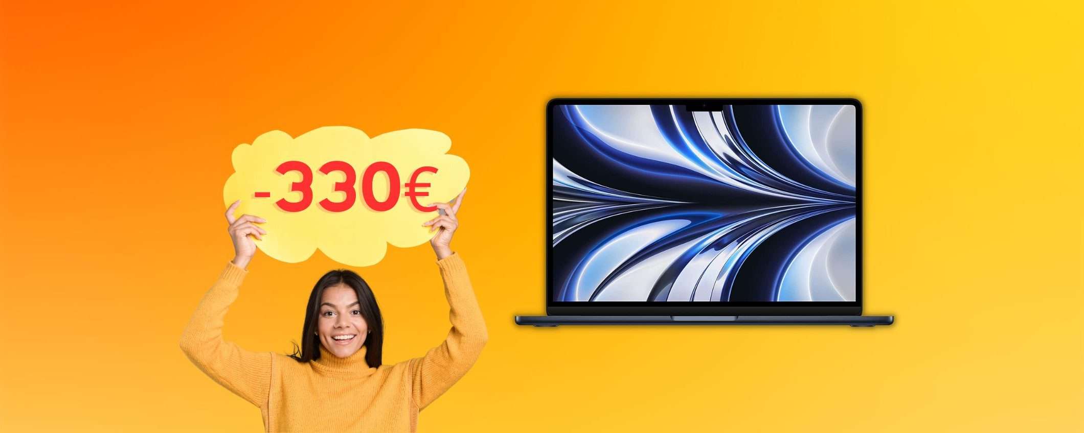 MacBook Air con M2 tuo ad un prezzo RIDICOLO su Amazon (-330€) MacBook Air con M2 tuo ad un prezzo RIDICOLO su Amazon (-330€)