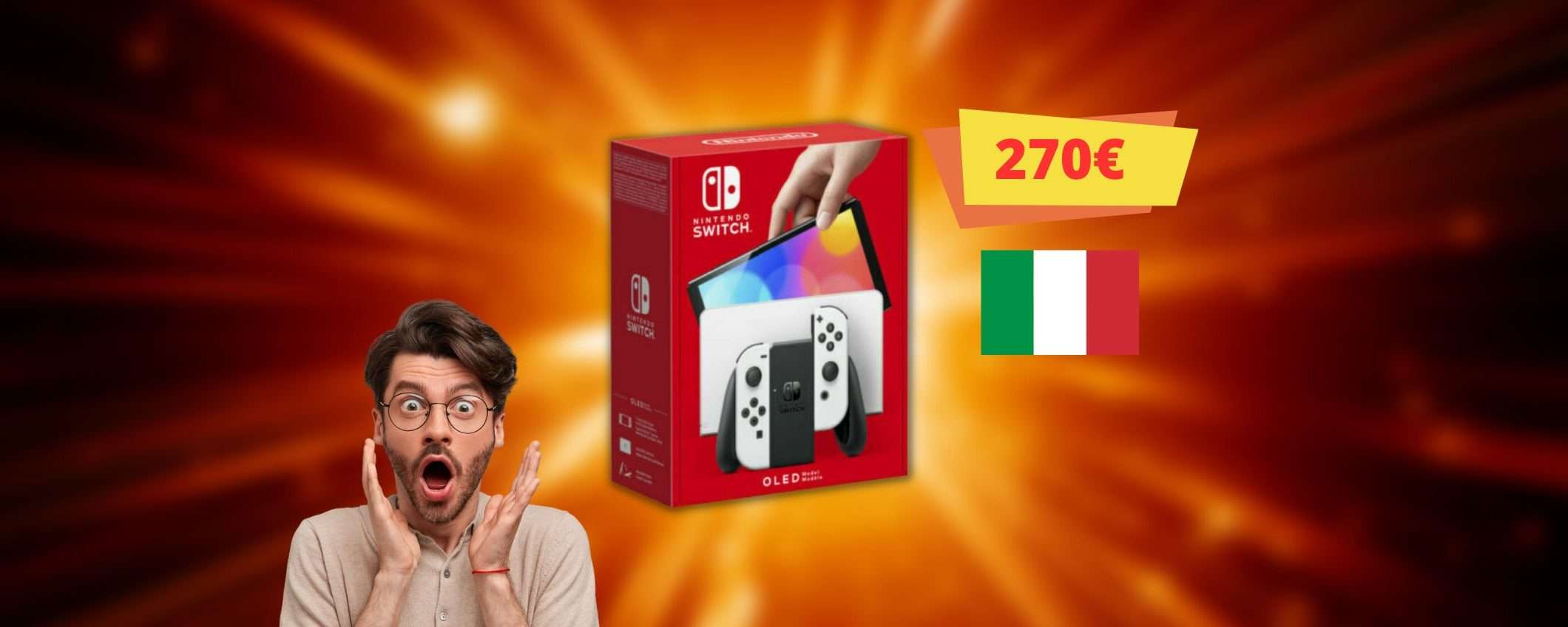 Nintendo Switch OLED al prezzo più basso di sempre e consegna immediata Nintendo Switch OLED al prezzo più basso di sempre e consegna immediata