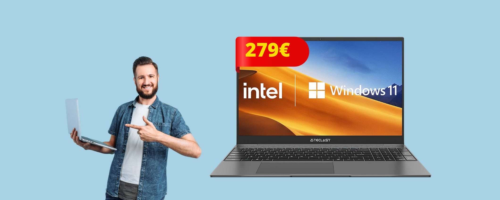 PC portatile per studio e lavoro: PREZZONE su Amazon PC portatile per studio e lavoro: PREZZONE su Amazon