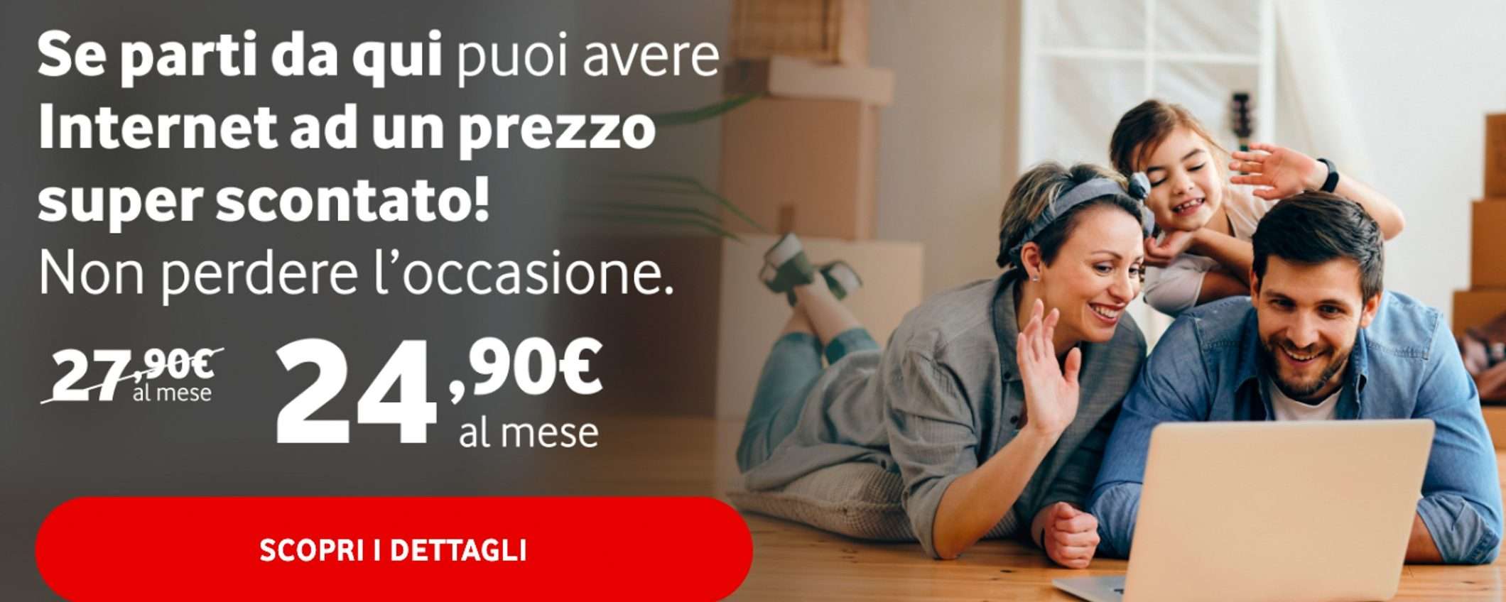 Fibra Vodafone in PROMO a partire da 22,90 euro mensili