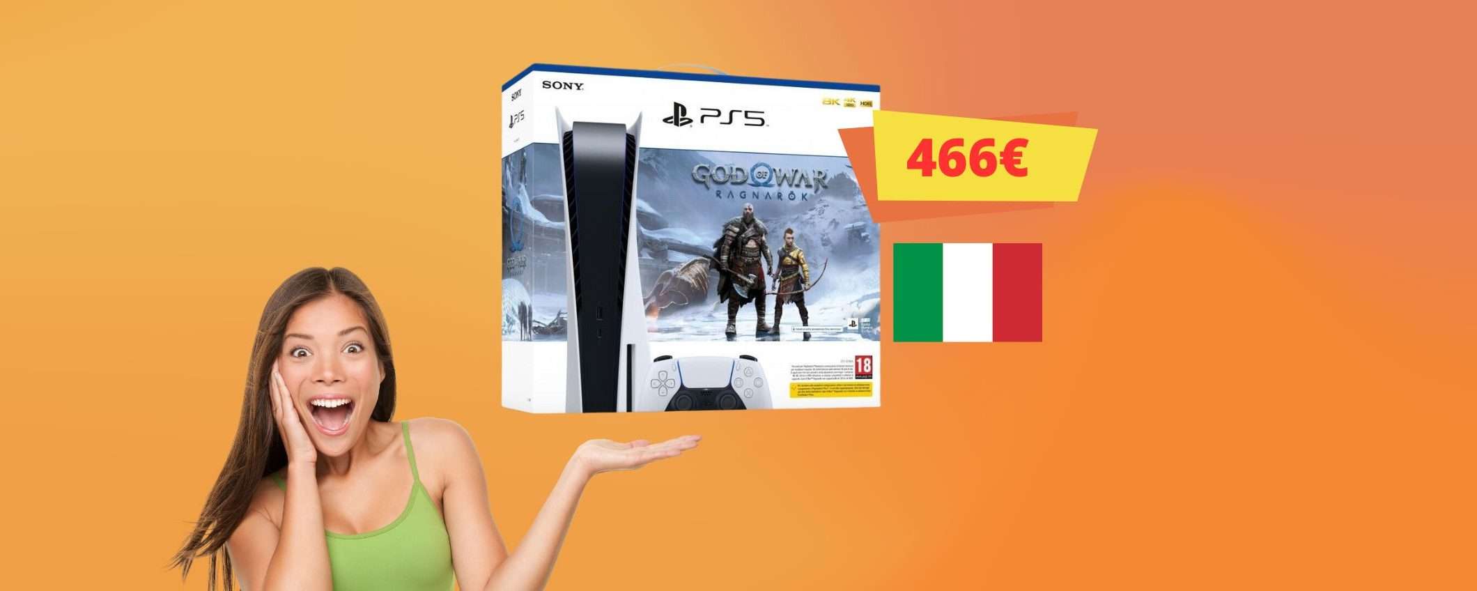 PlayStation 5 con God of War: prezzo MAI VISTO, follia su eBay (-153€) PlayStation 5 con God of War: prezzo MAI VISTO, follia su eBay (-153€)