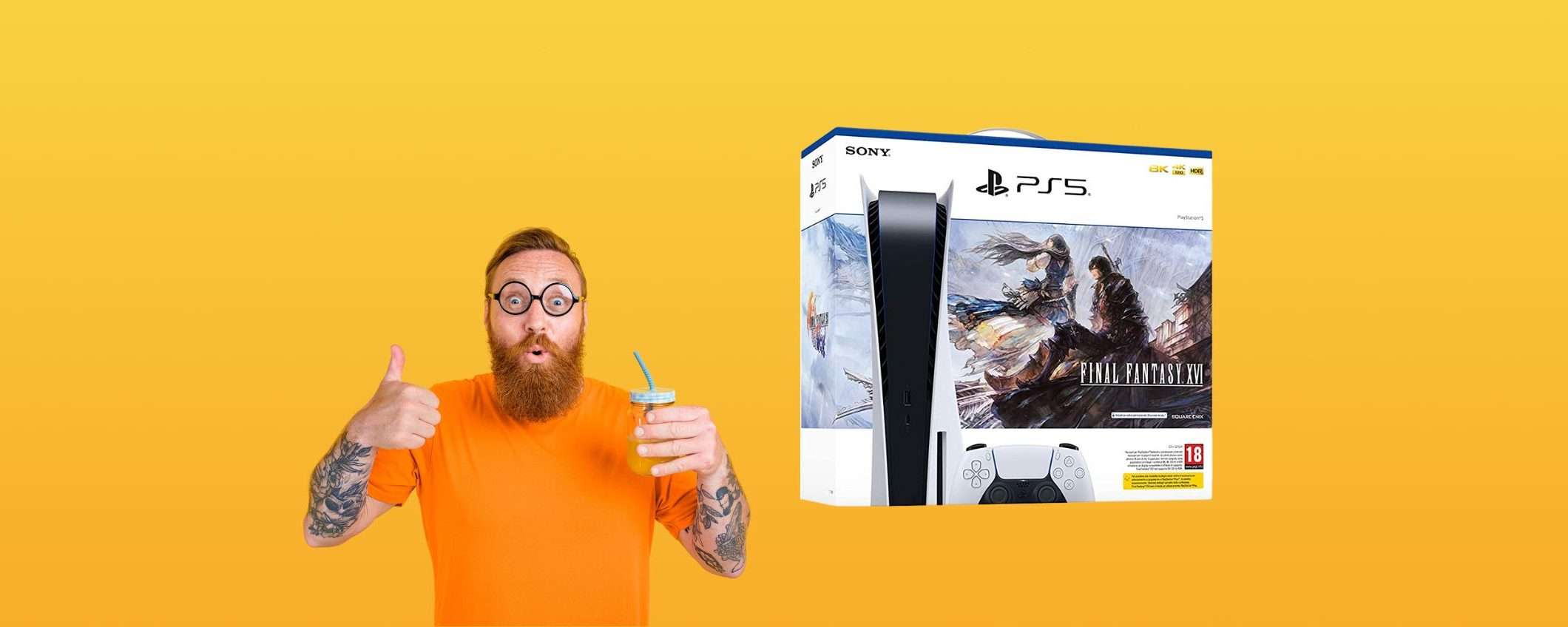 Il bundle PS5 con Final Fantasy 16 è in preordine su Amazon Il bundle PS5 con Final Fantasy 16 è in preordine su Amazon