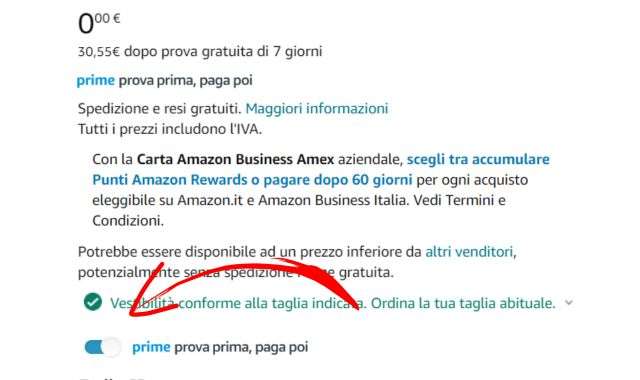 Prova gratis occhiali da sole Amazon