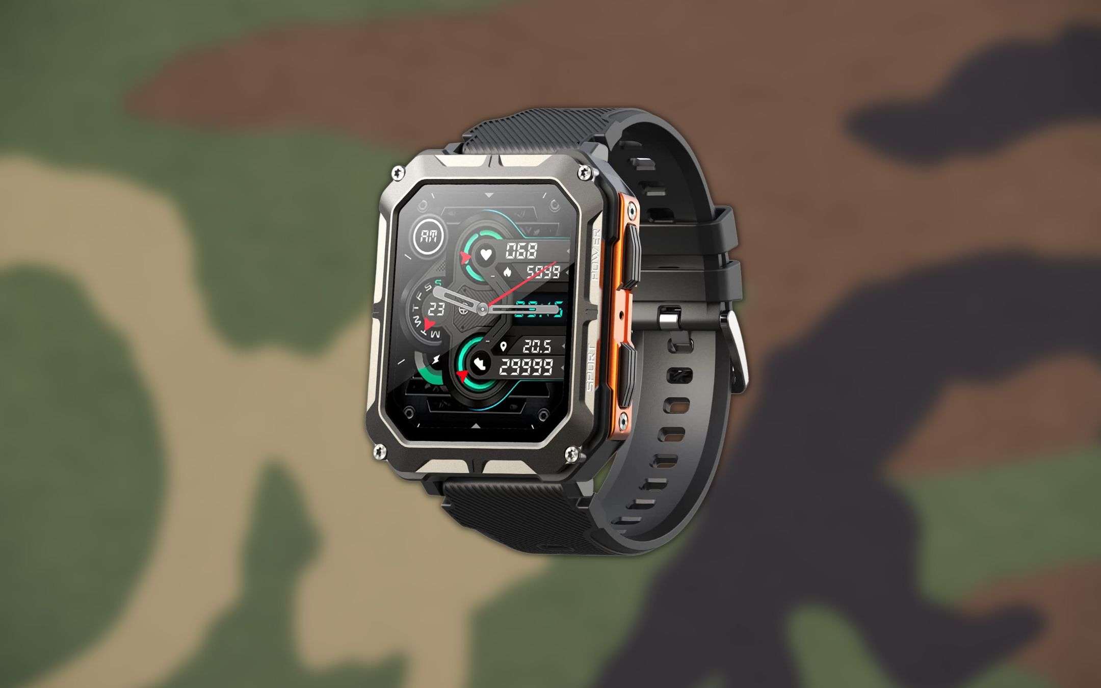 Smartwatch uomo militare: stile e funzionalità a soli 35 euro