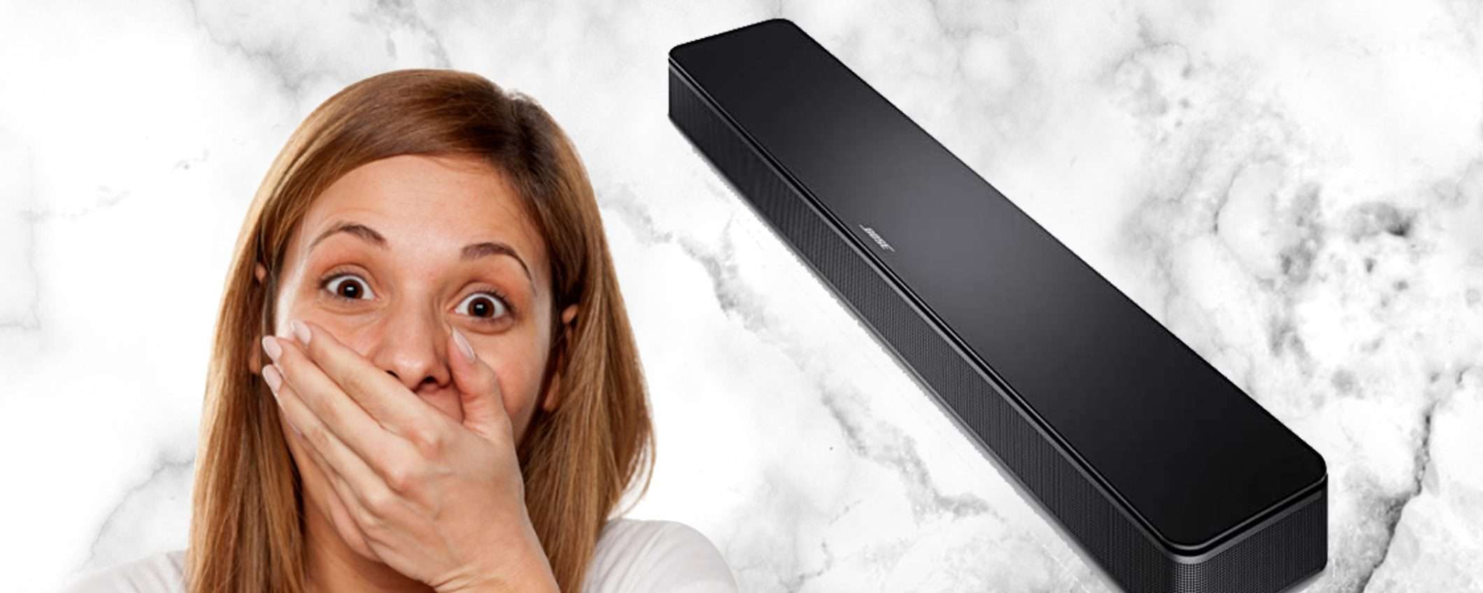Soundbar Bose per TV: tutta la potenza ad un prezzo IMPERDIBILE(-36%) Soundbar Bose per TV: tutta la potenza ad un prezzo IMPERDIBILE(-36%)