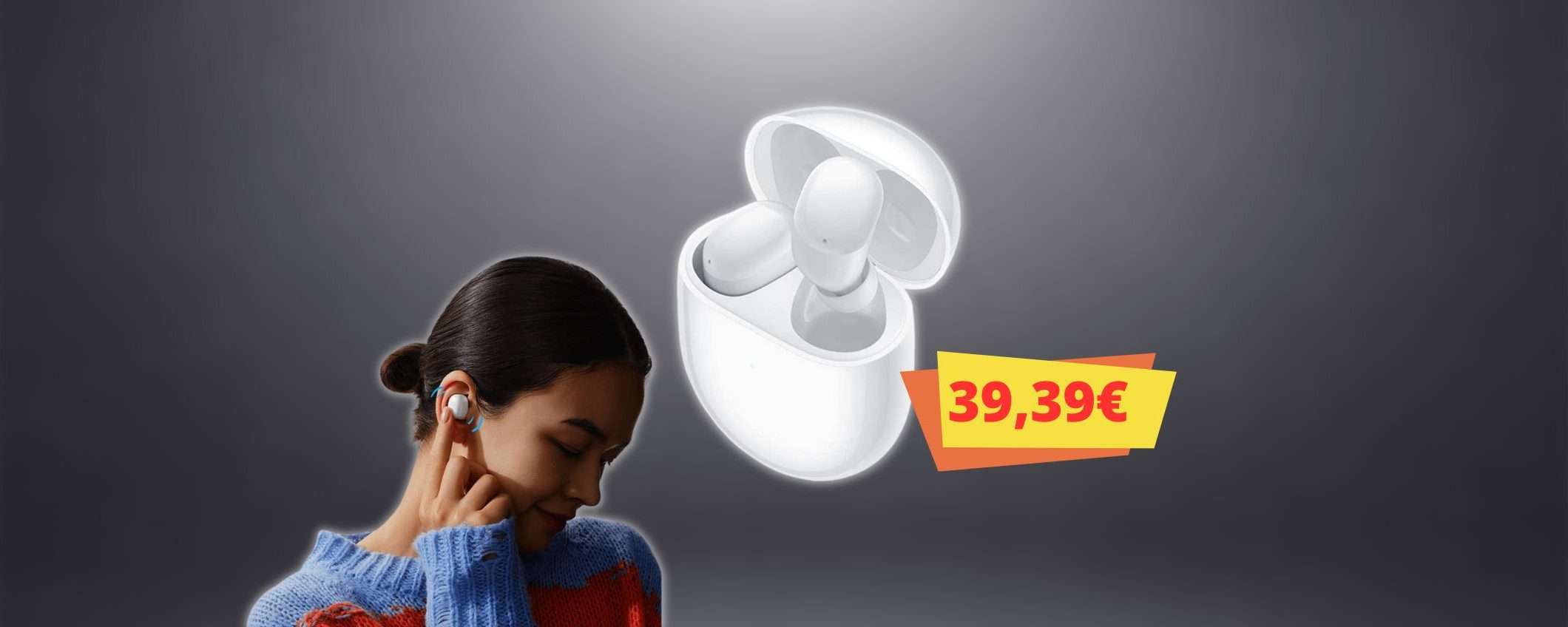 Xiaomi Redmi Buds 4: 30 ORE di musica a meno di 40 euro Xiaomi Redmi Buds 4: 30 ORE di musica a meno di 40 euro