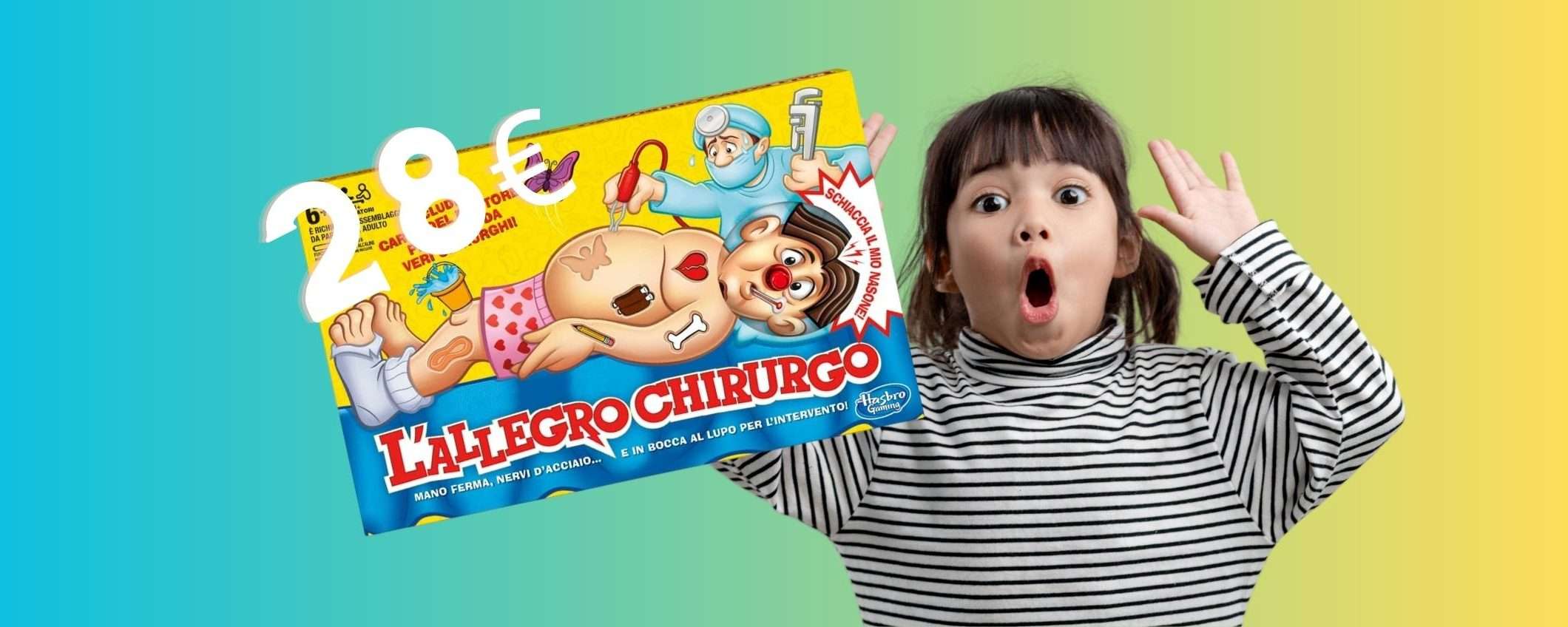 L'Allegro Chirurgo: gioco divertente per grandi e piccoli in OFFERTA a 28€ L'Allegro Chirurgo: gioco divertente per grandi e piccoli in OFFERTA a 28€