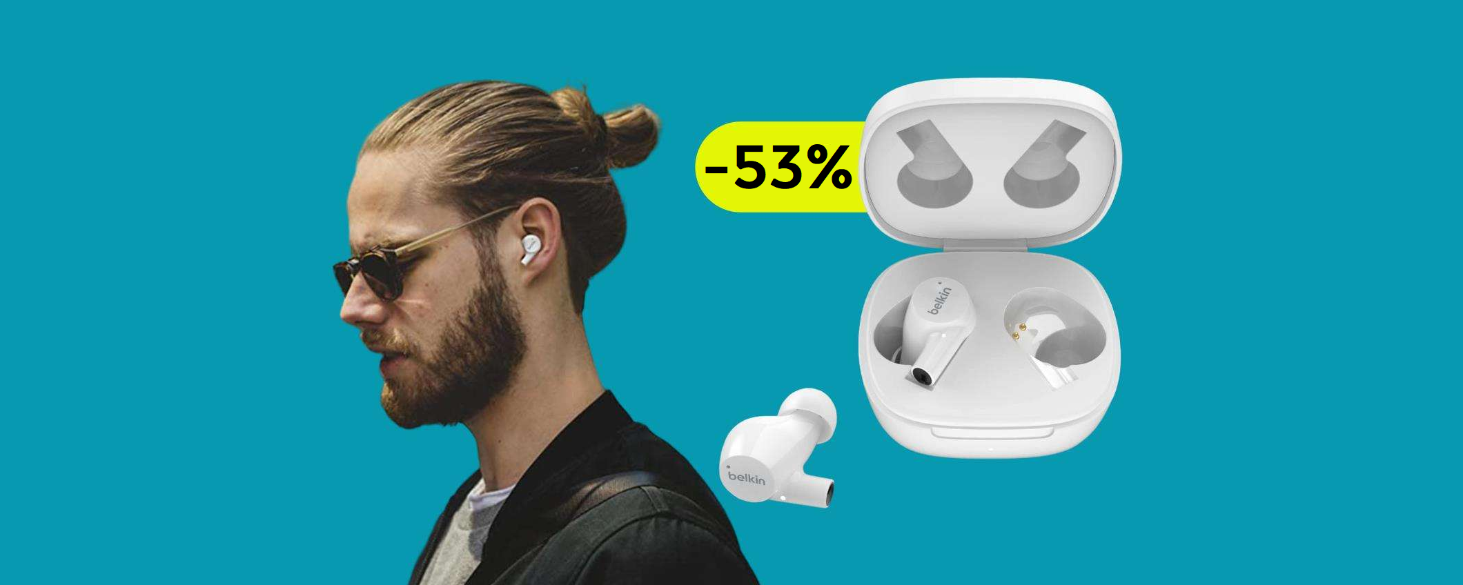 Auricolari Belkin a meno di METÀ PREZZO: con 33€ fai un vero FURTO Auricolari Belkin a meno di METÀ PREZZO: con 33€ fai un vero FURTO