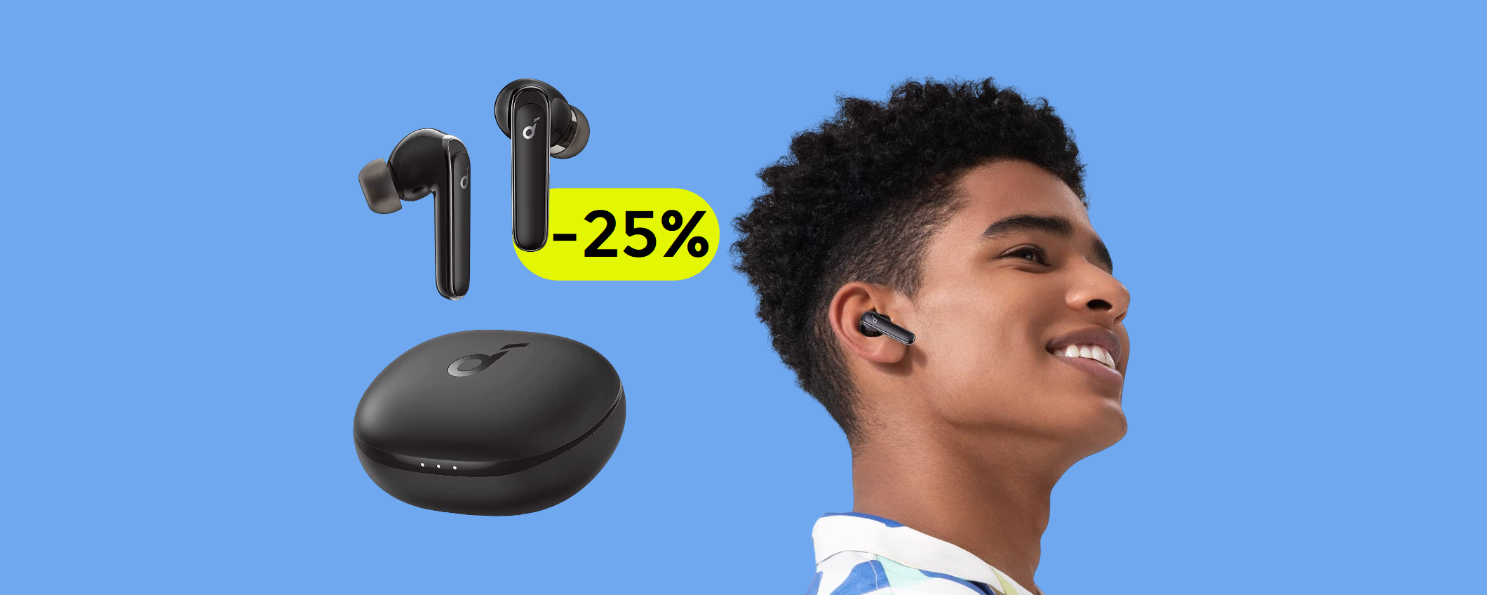 Auricolari con bassi POTENTISSIMI, durano 35 ore: tuoi con 59€