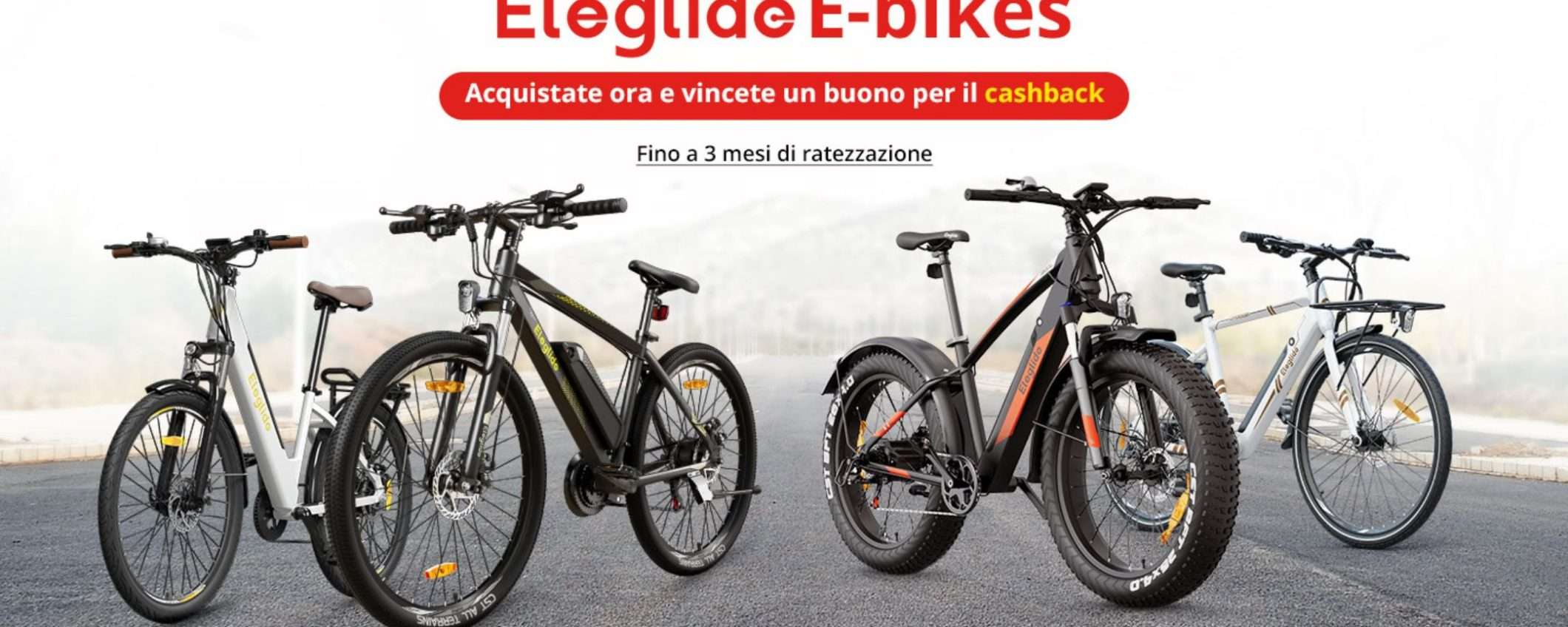 Bici elettrica PREMIUM Eleglide a prezzo WOW e con cashback: promo lampo