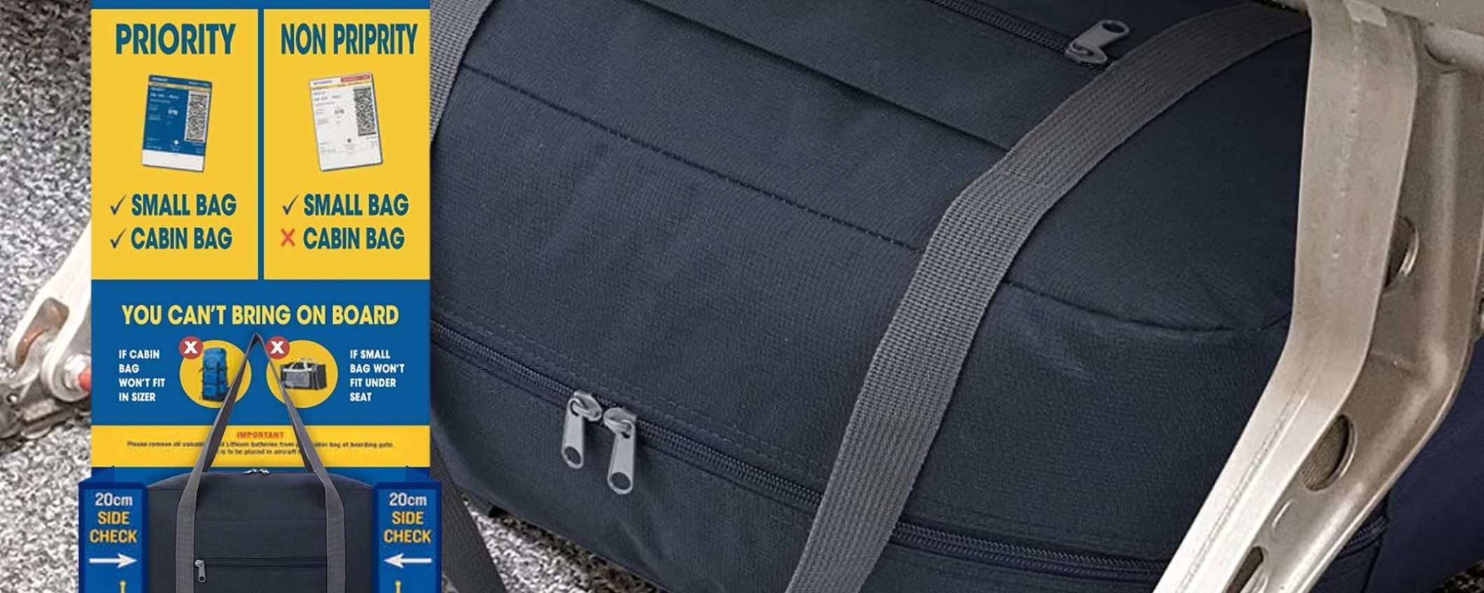 Soldi EXTRA per il bagaglio a mano in aereo ADDIO con questa genialata da 15€ Soldi EXTRA per il bagaglio a mano in aereo ADDIO con questa genialata da 15€
