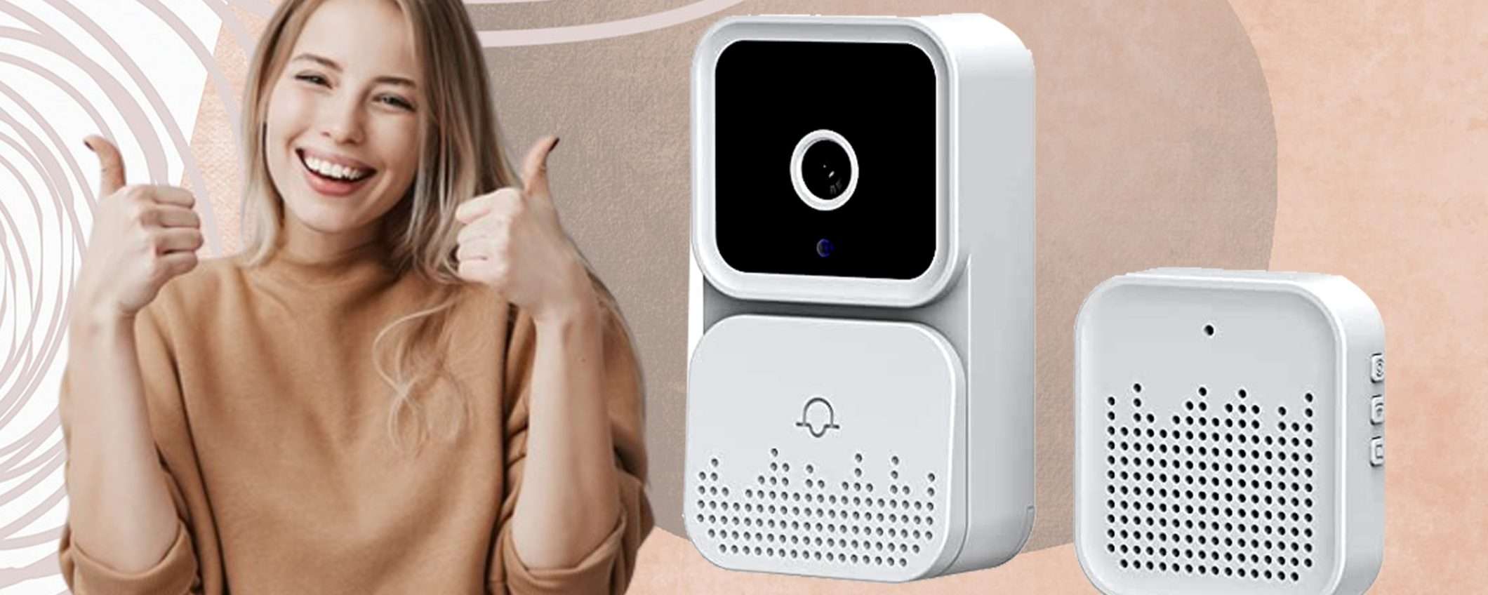 Campanello con telecamera smart a METÀ prezzo (codice sconto Amazon) Campanello con telecamera smart a METÀ prezzo (codice sconto Amazon)
