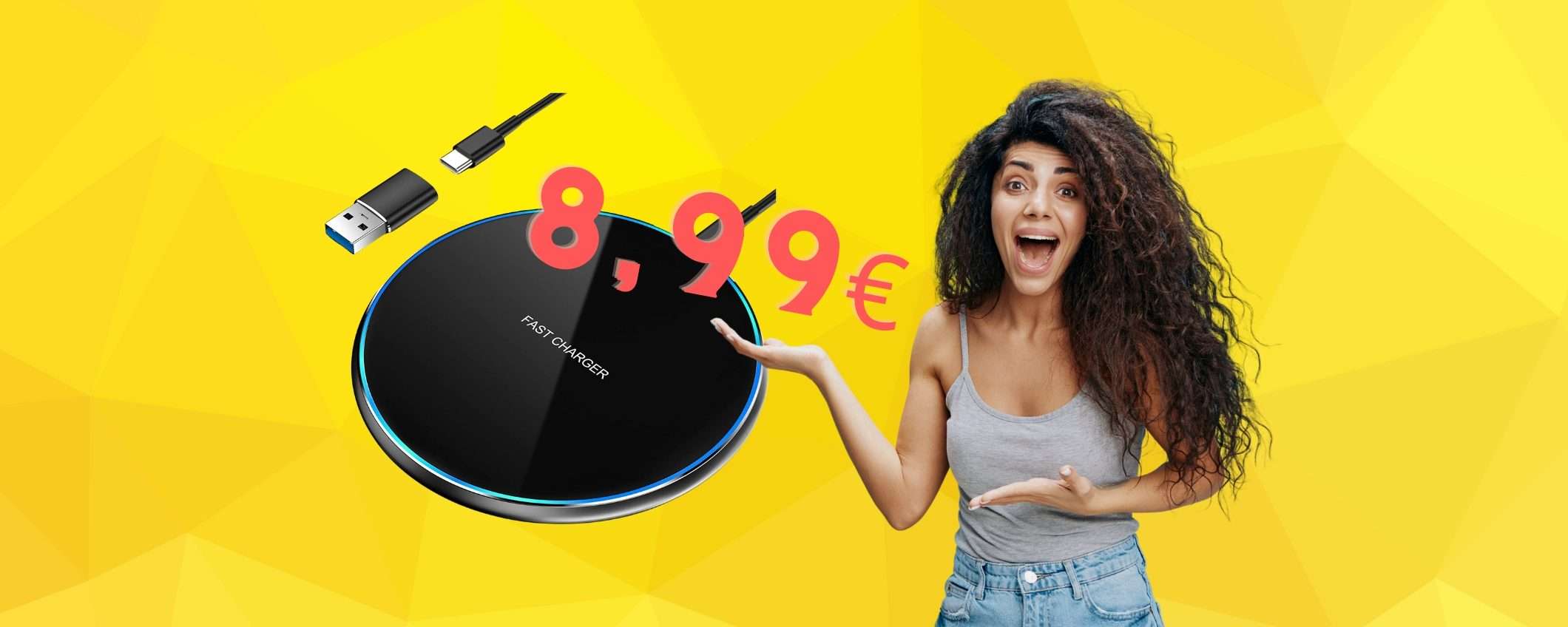 Caricatore wireless da 15W a MENO di 9€, FOLLIA di Amazon Caricatore wireless da 15W a MENO di 9€, FOLLIA di Amazon