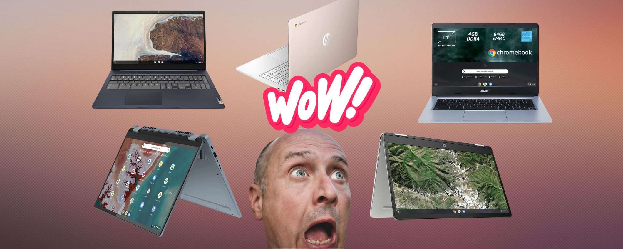 Chromebook Week su Amazon: 5 modelli incredibili da acquistare a prezzo stracciato Chromebook Week su Amazon: 5 modelli incredibili da acquistare a prezzo stracciato