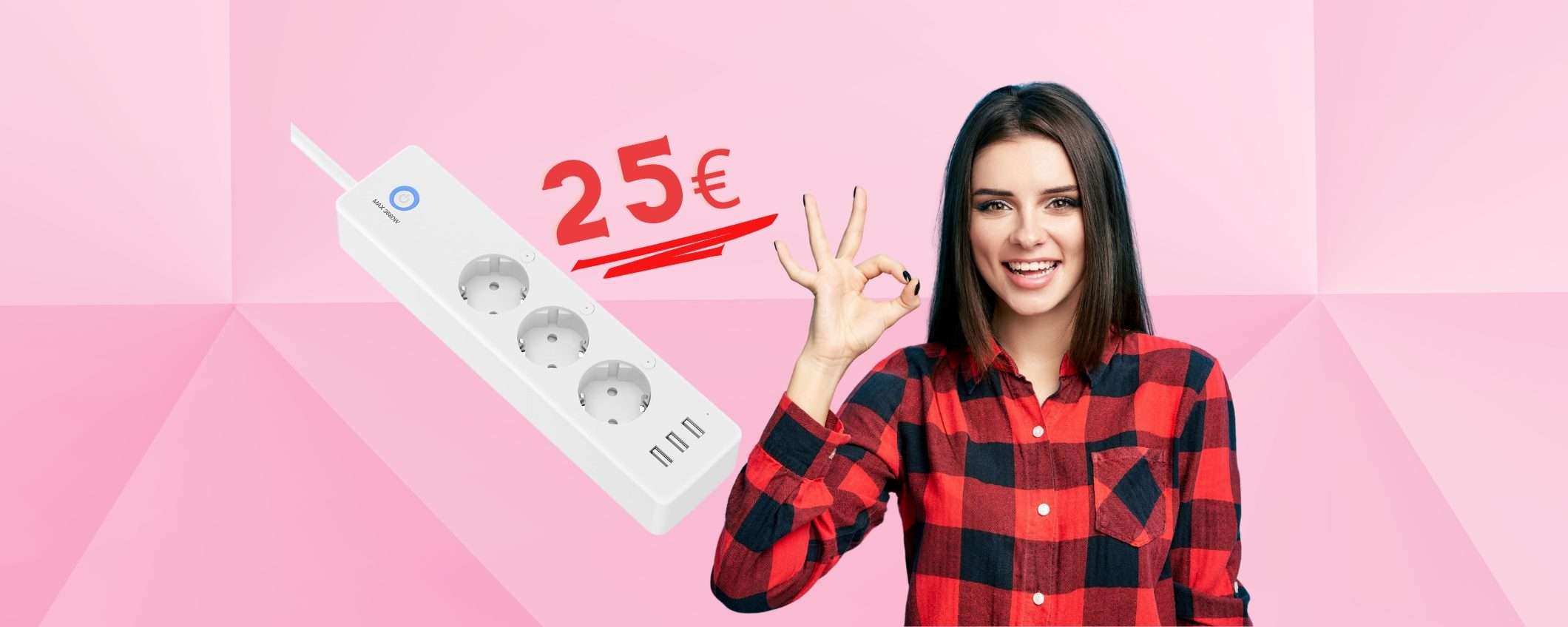 Ciabatta WiFi con 3 prese e 3 USB che controlli con l'app ad appena 25€ Ciabatta WiFi con 3 prese e 3 USB che controlli con l'app ad appena 25€