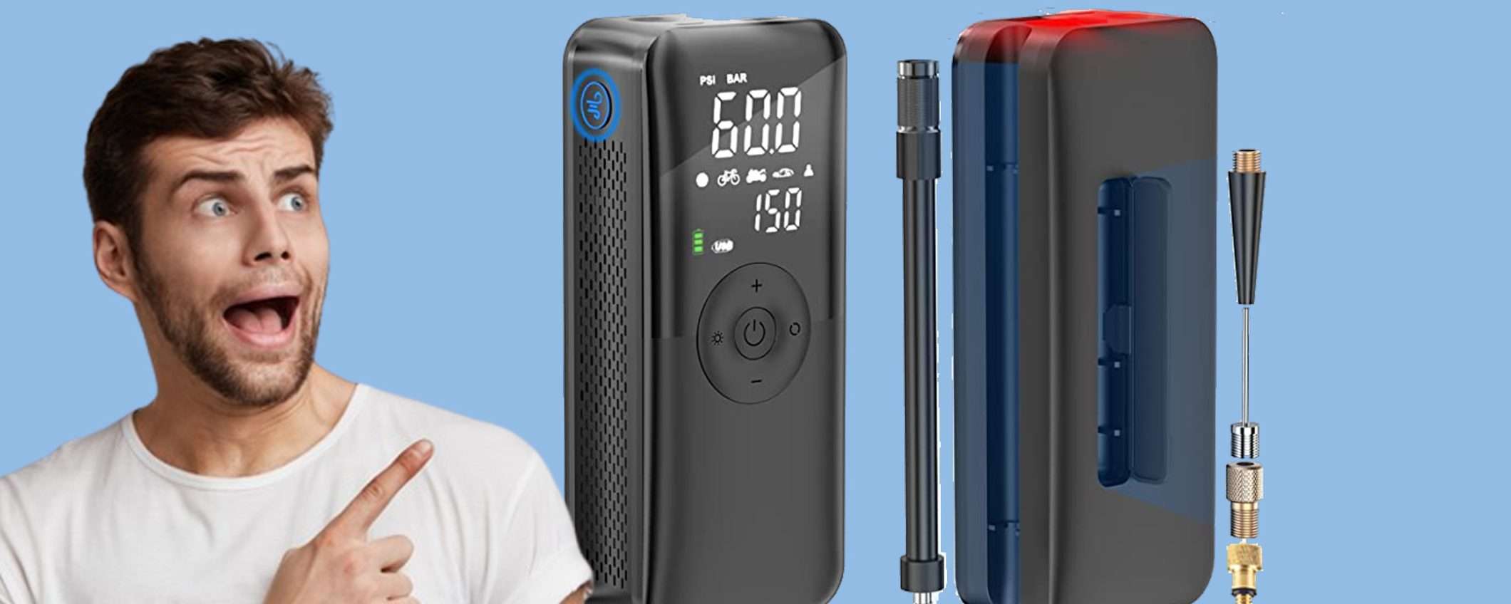 Compressore portatile mini al prezzo FOLLE su Amazon: doppio sconto TOP Compressore portatile mini al prezzo FOLLE su Amazon: doppio sconto TOP