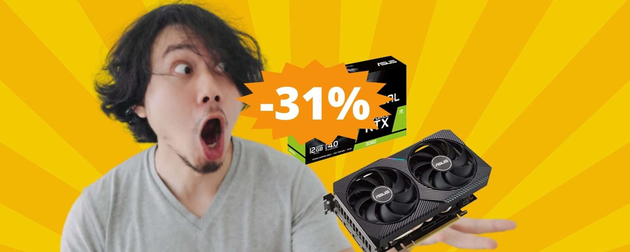 ASUS Dual RTX 3060: imperdibile sconto del 31% su Amazon ASUS Dual RTX 3060: imperdibile sconto del 31% su Amazon