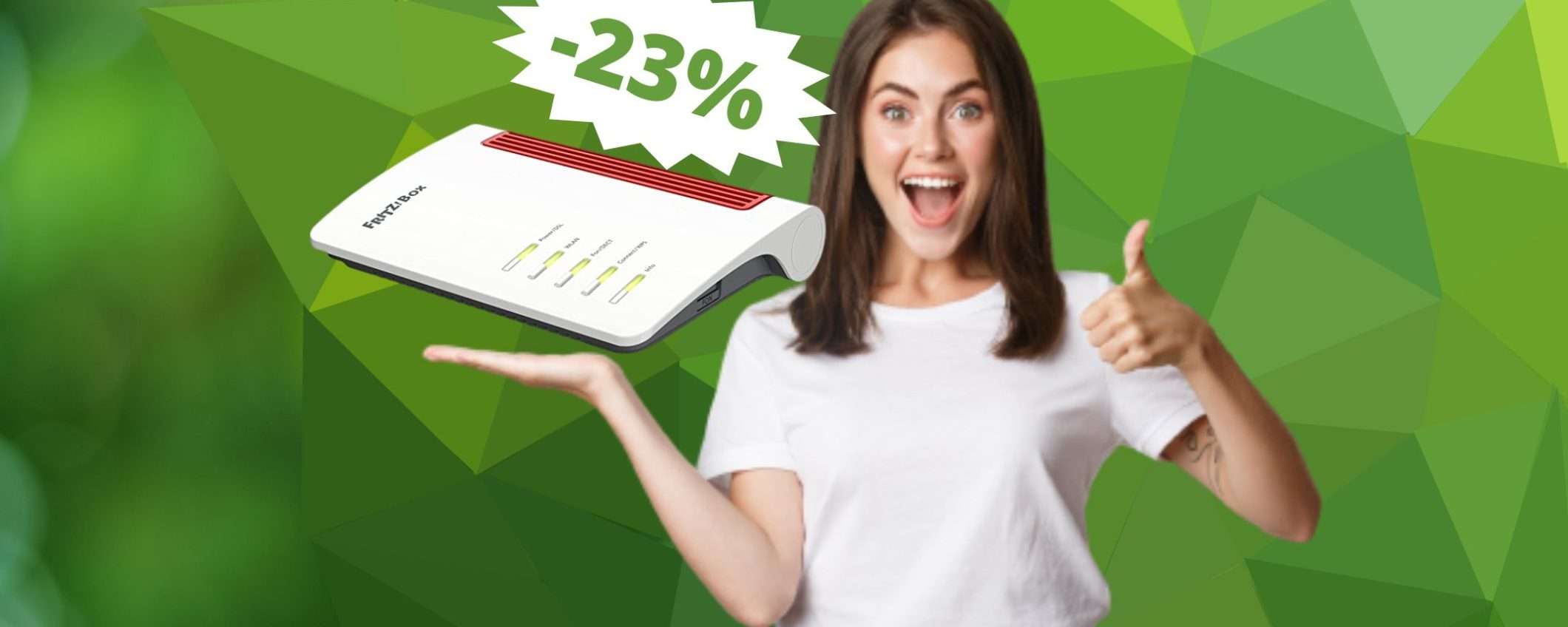 AVM FRITZ!Box 7510: l'innovativo router scontato del 23% su Amazon AVM FRITZ!Box 7510: l'innovativo router scontato del 23% su Amazon