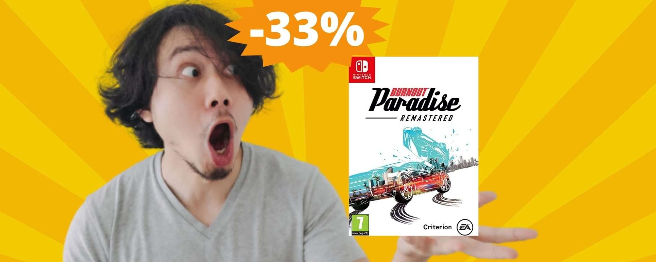 Burnout Paradise Nintendo Switch: super sconto del 33% su Amazon Burnout Paradise Nintendo Switch: super sconto del 33% su Amazon