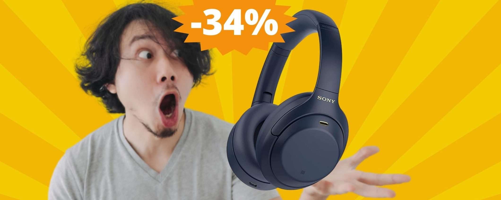Sony WH-1000XM4: cuffie premium ad un prezzo imbattibile (-34%) Sony WH-1000XM4: cuffie premium ad un prezzo imbattibile (-34%)