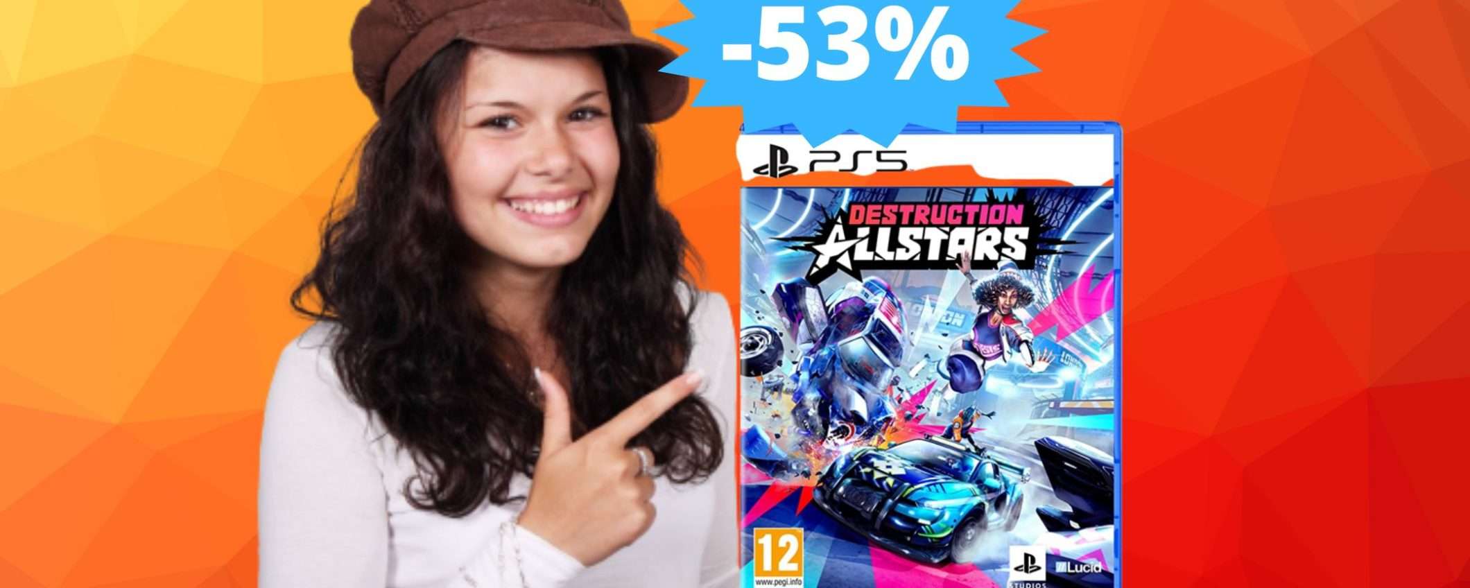 Destruction All Stars PS5: puro divertimento ad uno sconto FOLLE del 53% Destruction All Stars PS5: puro divertimento ad uno sconto FOLLE del 53%