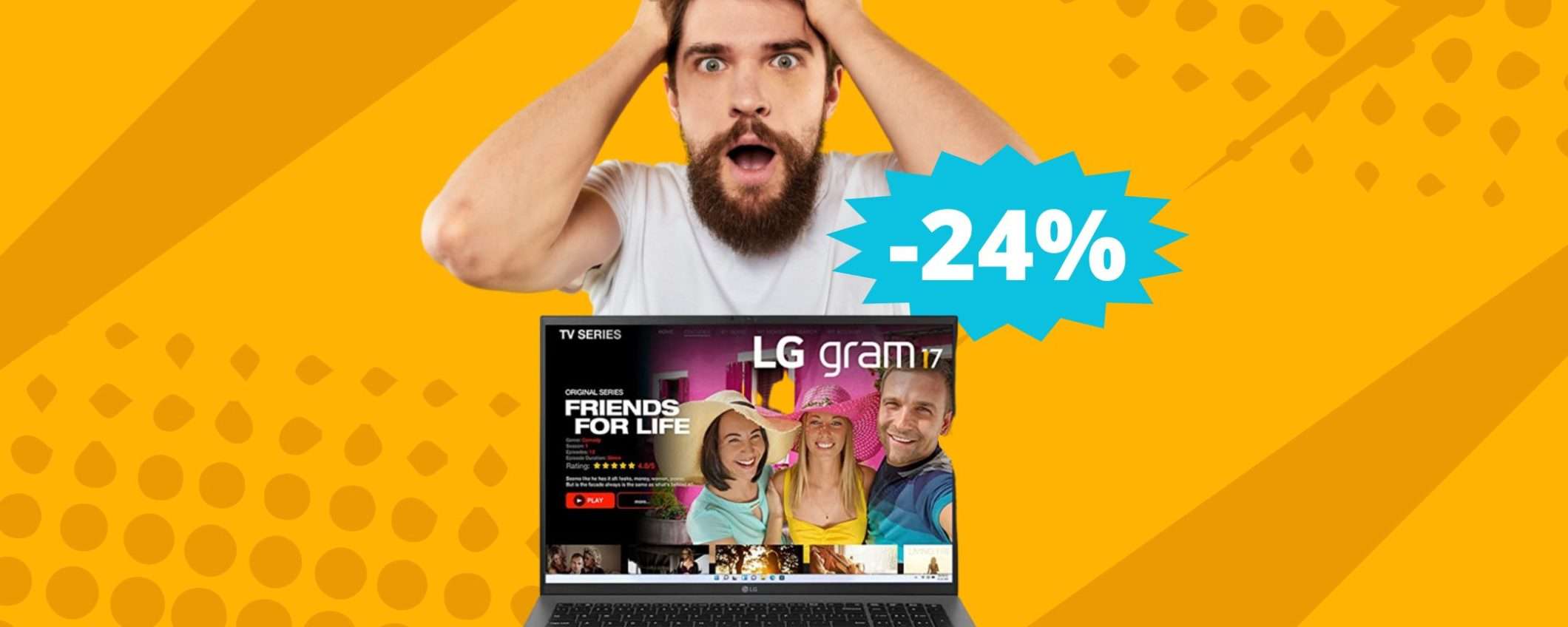 LG Gram 17: ultrabook premium con 400 euro di sconto LG Gram 17: ultrabook premium con 400 euro di sconto