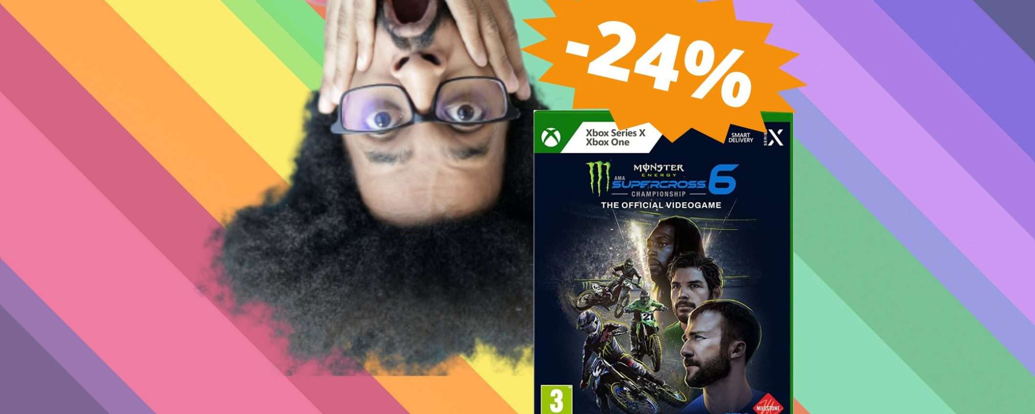 Monster Energy Supercross 6 Xbox: super sconto del 24% Monster Energy Supercross 6 Xbox: super sconto del 24%