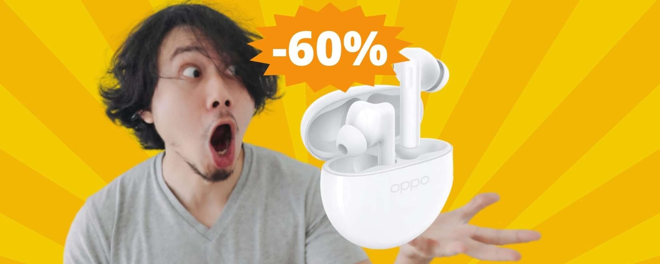 OPPO Enco Buds2: prezzo BOMBA grazie allo sconto del 60% OPPO Enco Buds2: prezzo BOMBA grazie allo sconto del 60%
