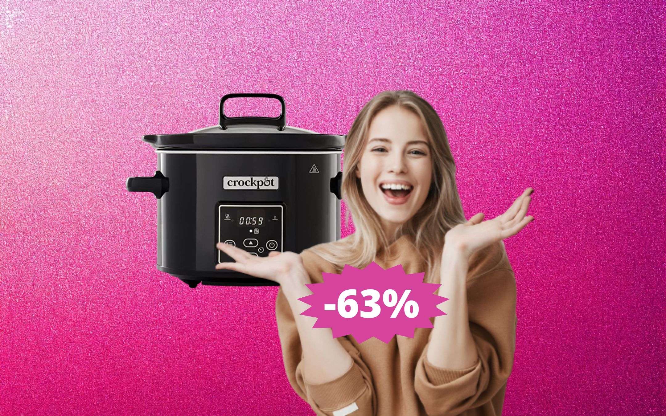 Hot Pot Elettrico A 2 Lati 3.5 L – 1000W Con 3 Potenze, Antiaderente Per Fonduta, Ramen E Arrosti