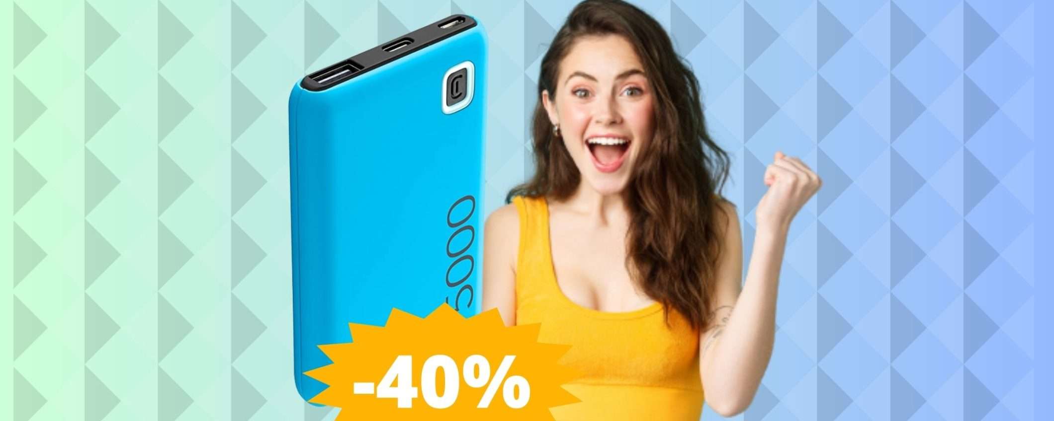Cellularline Power Bank ESSENCE 5000: affidabile e in MEGA sconto Cellularline Power Bank ESSENCE 5000: affidabile e in MEGA sconto