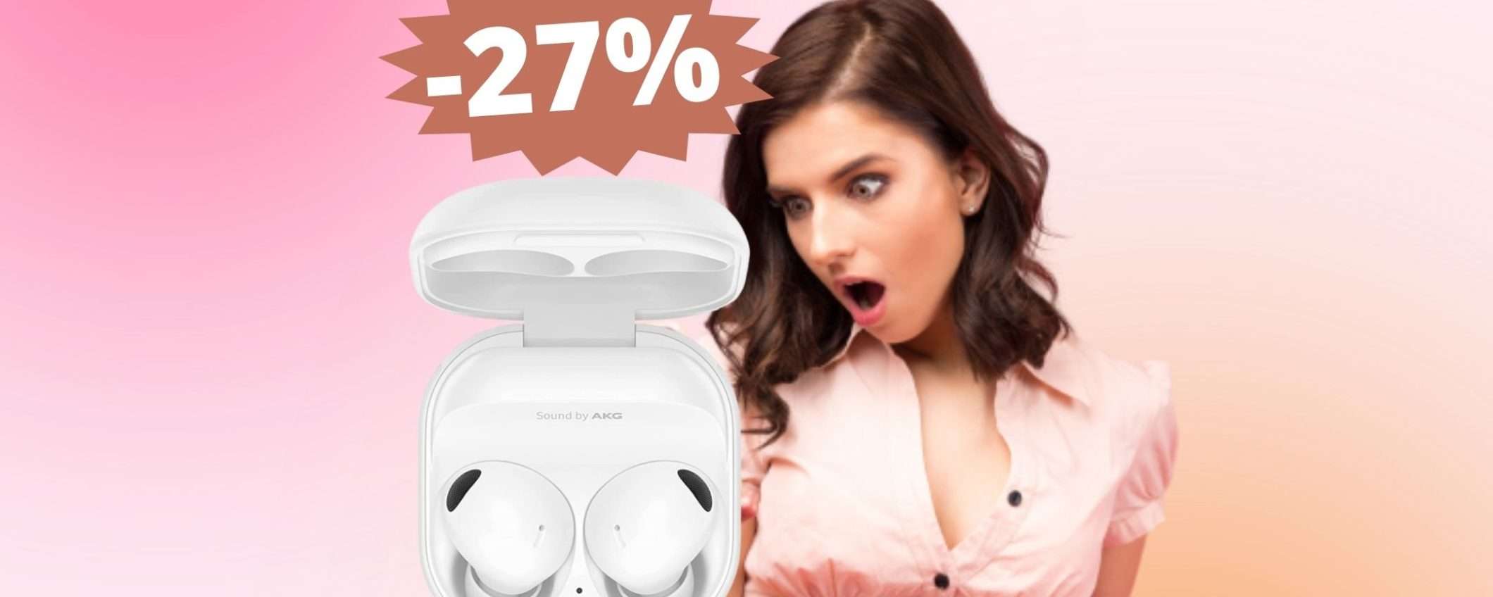 Samsung Galaxy Buds2 Pro: cuffie premium in super sconto Samsung Galaxy Buds2 Pro: cuffie premium in super sconto