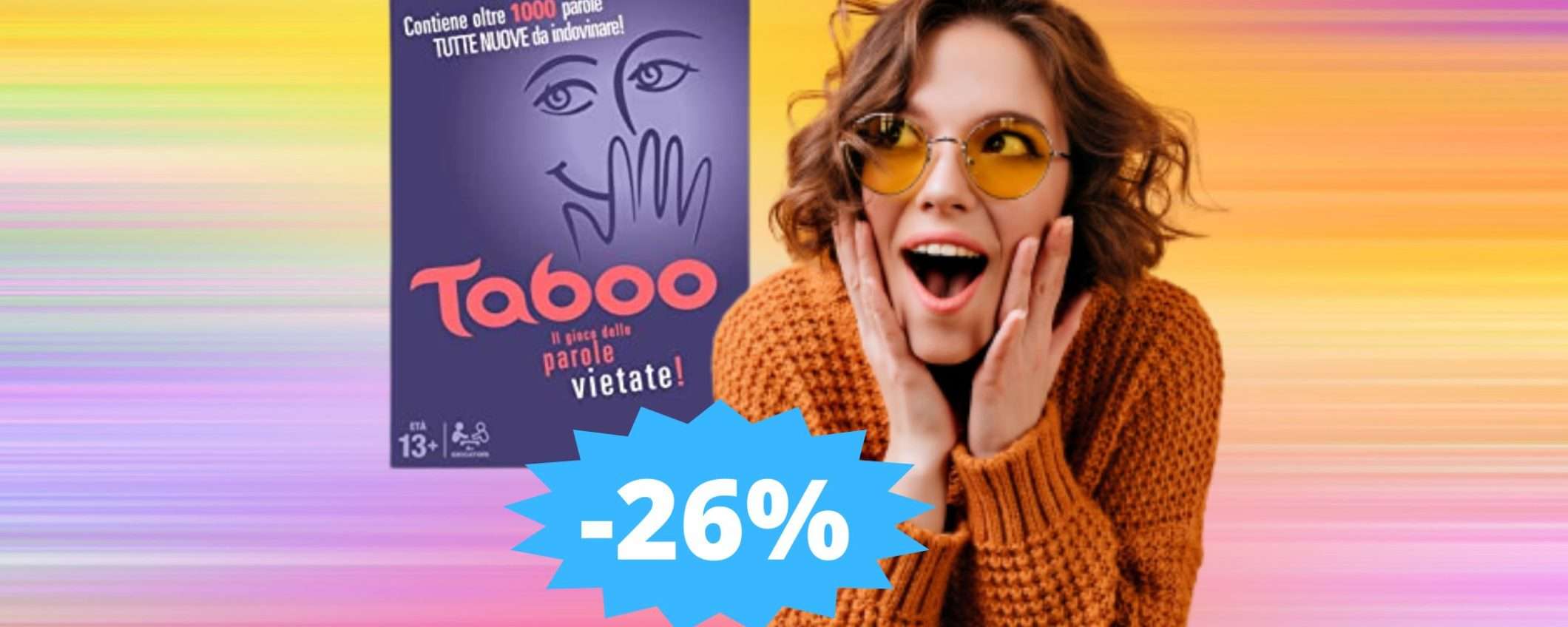 Taboo: il gioco da tavolo che tutti vogliono, oggi in super sconto Taboo: il gioco da tavolo che tutti vogliono, oggi in super sconto