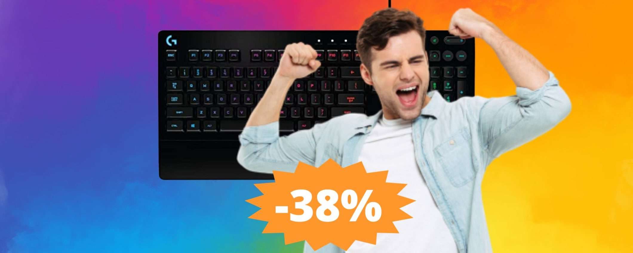 Logitech G213 Prodigy: la tastiera da gaming definitiva, in MEGA sconto Logitech G213 Prodigy: la tastiera da gaming definitiva, in MEGA sconto