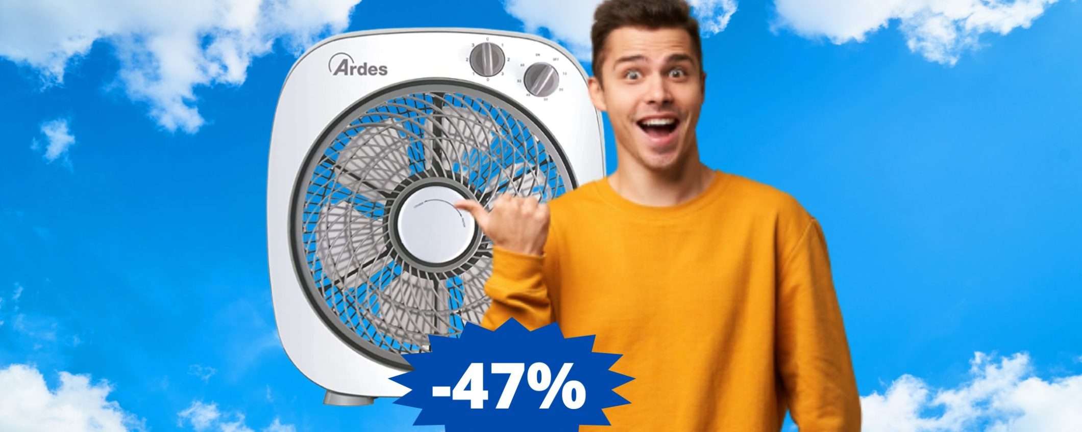 Ventilatore portatile Ardes: il più venduto su Amazon, quasi a metà prezzo Ventilatore portatile Ardes: il più venduto su Amazon, quasi a metà prezzo