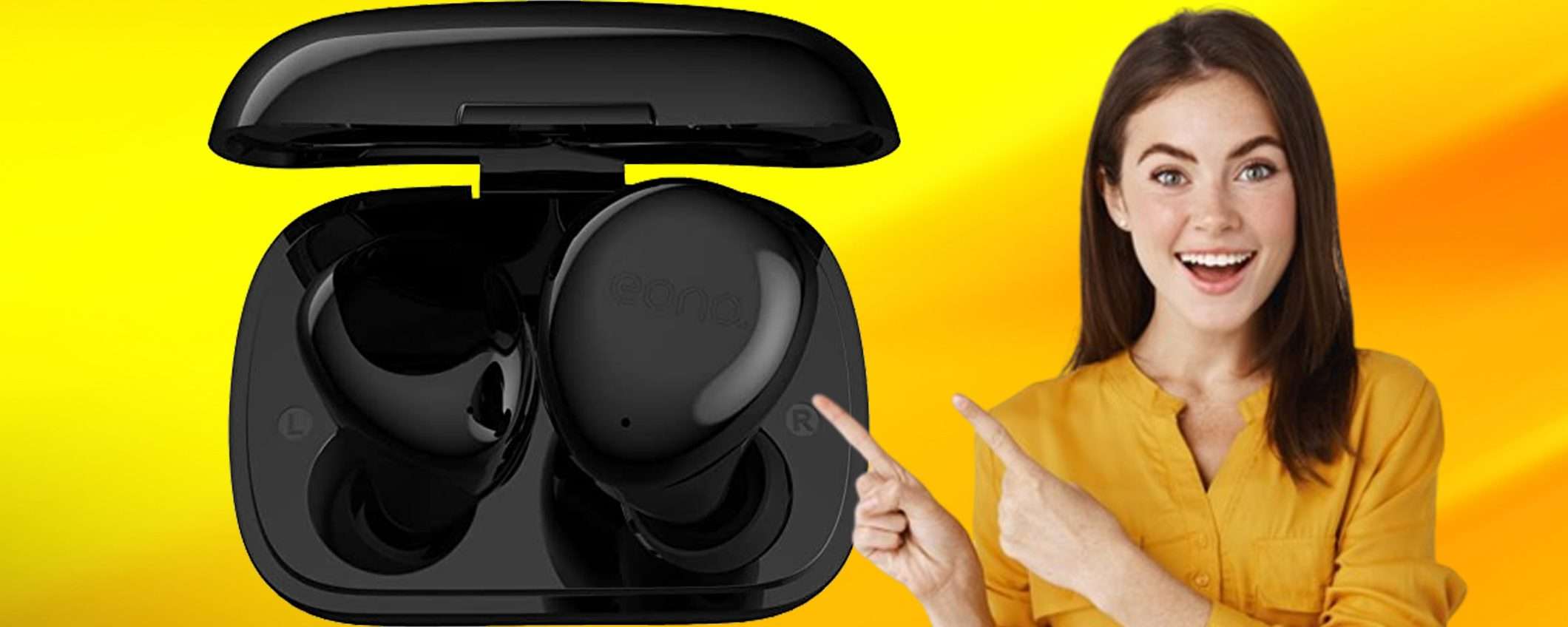 Cuffie wireless con Bluetooth 5.2 e IPX7: prezzo STRACCIATO su Amazon Cuffie wireless con Bluetooth 5.2 e IPX7: prezzo STRACCIATO su Amazon