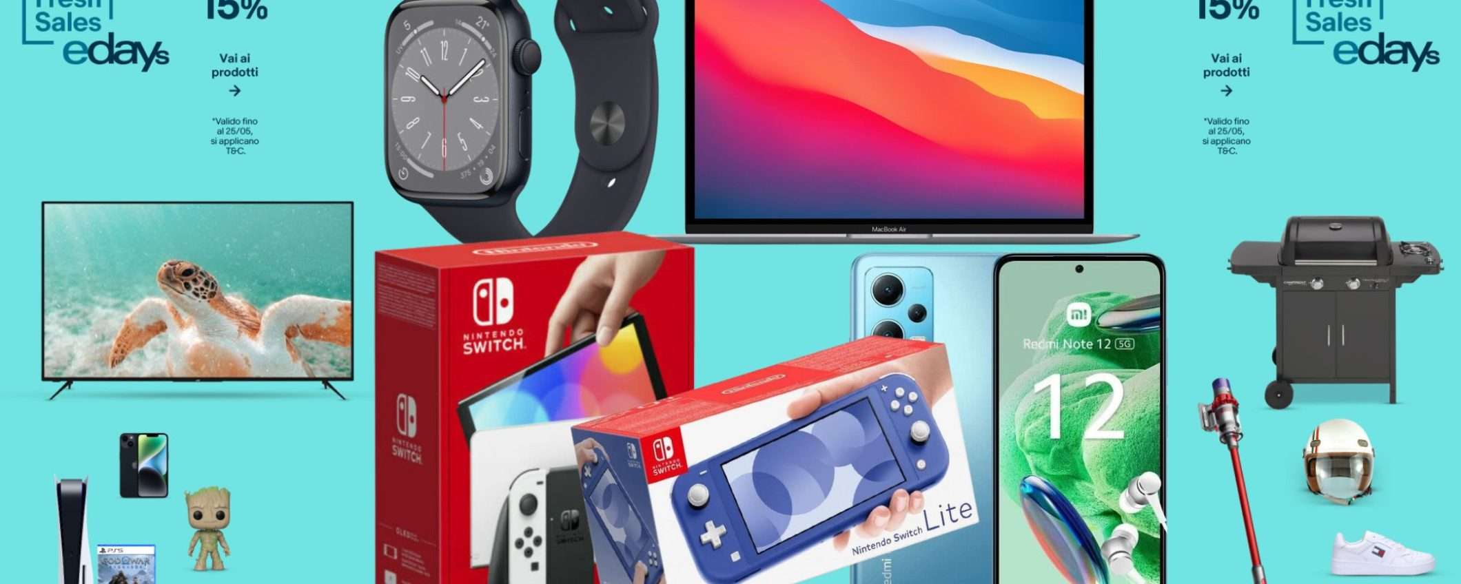eBay edays, promo pazzesche sulla migliore tecnologia: i 10 SCONTATISSIMI eBay edays, promo pazzesche sulla migliore tecnologia: i 10 SCONTATISSIMI
