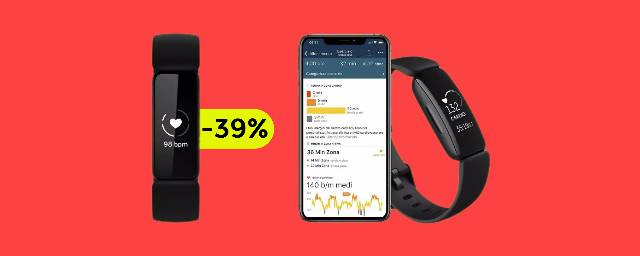 Fitbit Inspire 2 con rilevatore del battito cardiaco e 10 giorni di durata (60€) Fitbit Inspire 2 con rilevatore del battito cardiaco e 10 giorni di durata (60€)