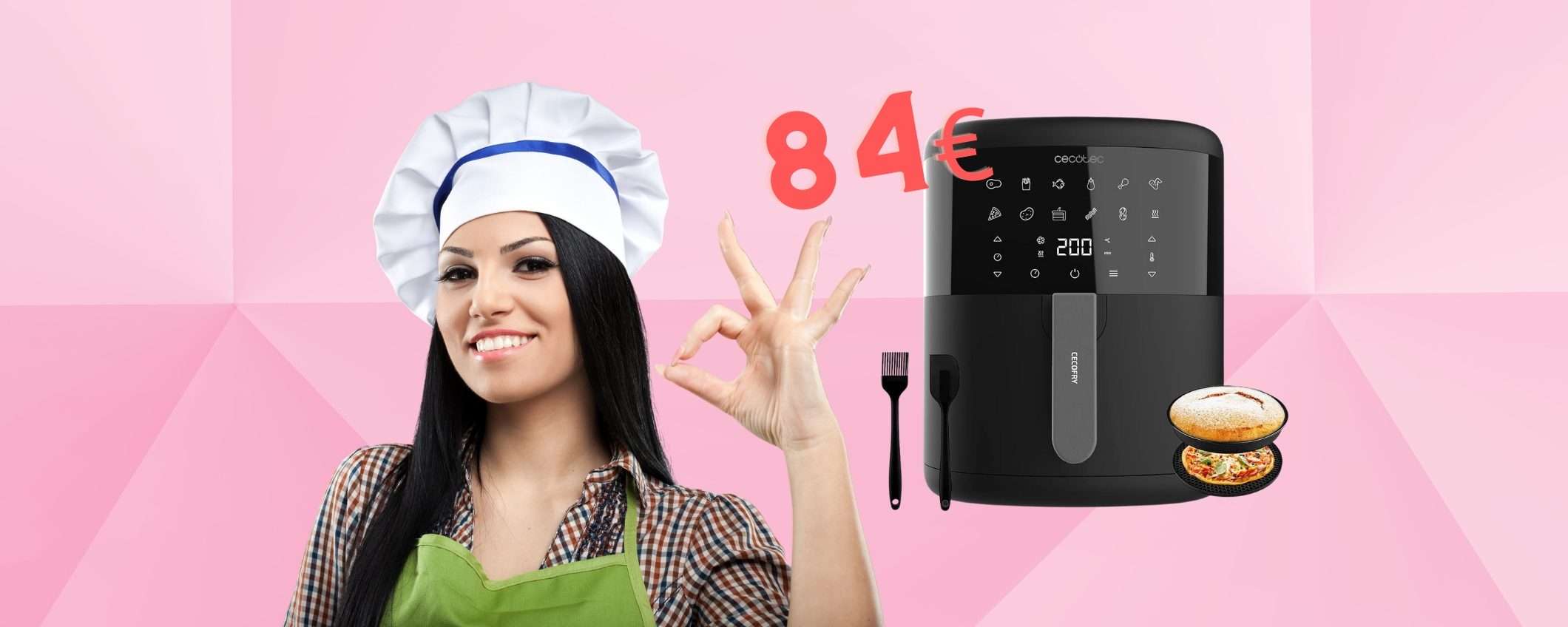 Friggitrice ad aria da 6 lt a SOLI 84€: Amazon è senza freni Friggitrice ad aria da 6 lt a SOLI 84€: Amazon è senza freni