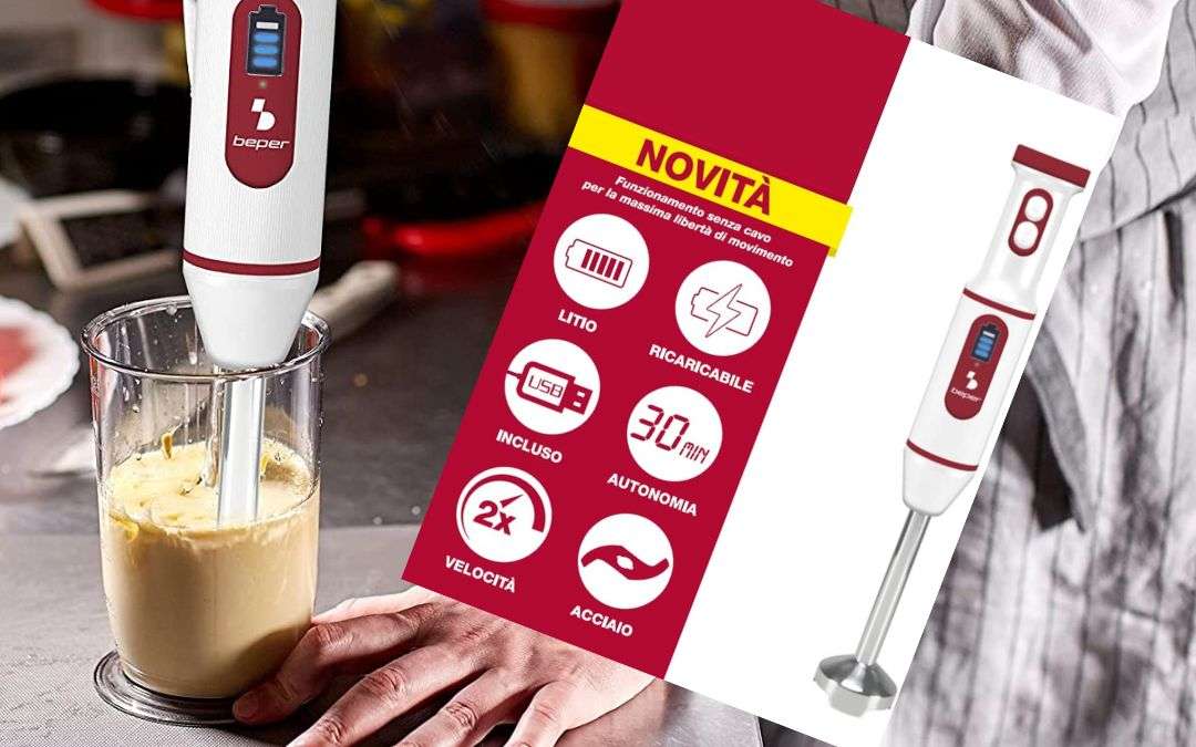 Novità WOW: frullatore a immersione WIRELESS in gran sconto su Amazon (38€) Novità WOW: frullatore a immersione WIRELESS in gran sconto su Amazon (38€)