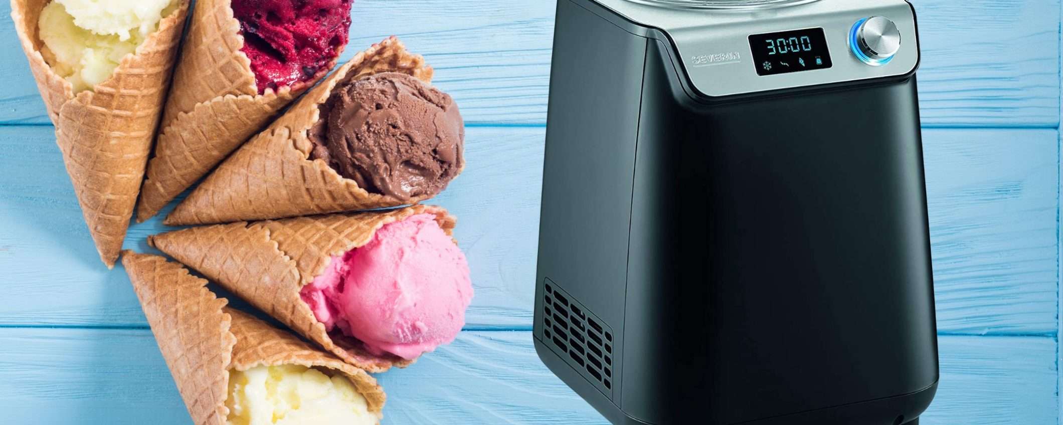 Gelatiera autorefrigerante (no cestello in freezer) a prezzo BASSISSIMO Gelatiera autorefrigerante (no cestello in freezer) a prezzo BASSISSIMO