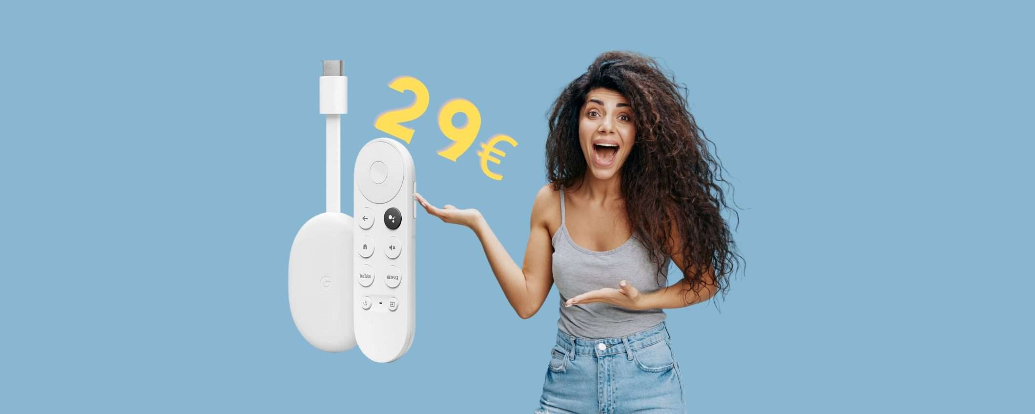 Google Chromecast: la TV diventa smart con 29€ e navighi con la voce Google Chromecast: la TV diventa smart con 29€ e navighi con la voce