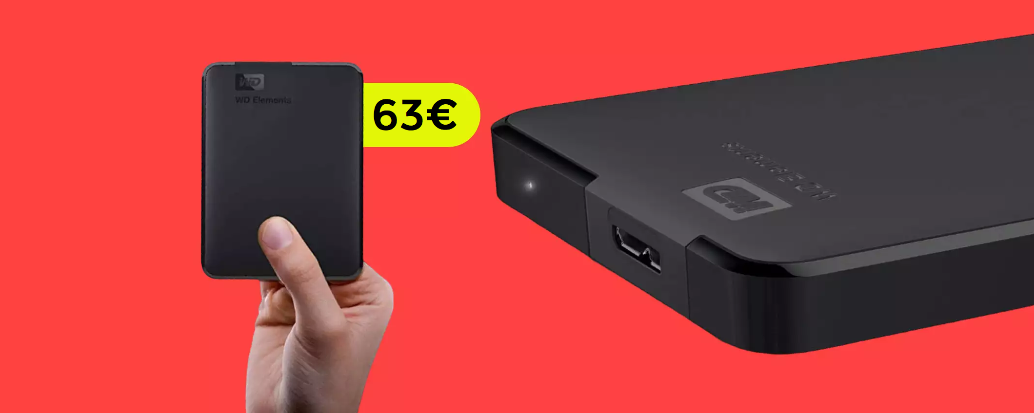 Hard disk esterno 2TB, potente e velocissimo: con 63€ è già tuo Hard disk esterno 2TB, potente e velocissimo: con 63€ è già tuo