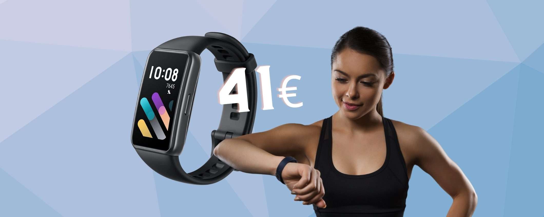 HONOR Band 7: 96 modalità di allenamento e 14 gg di autonomia (41€) HONOR Band 7: 96 modalità di allenamento e 14 gg di autonomia (41€)