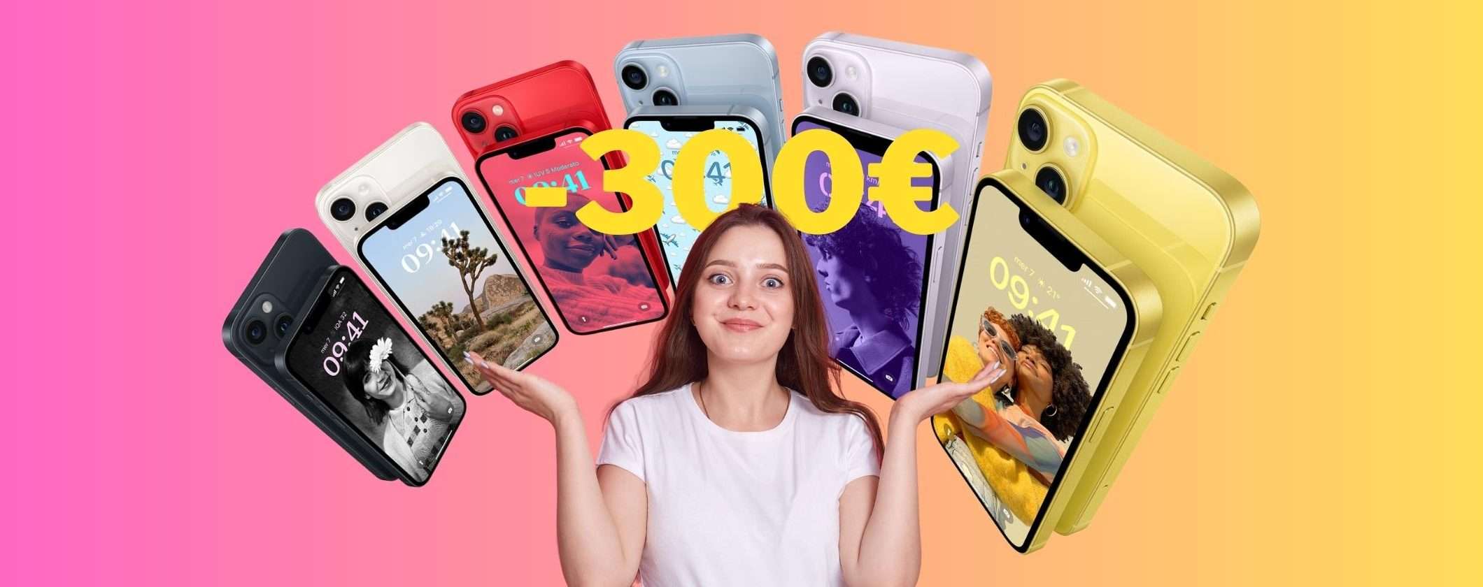 iPhone 14 su eBay: MEGA SCONTONE di 300€, solo per oggi iPhone 14 su eBay: MEGA SCONTONE di 300€, solo per oggi